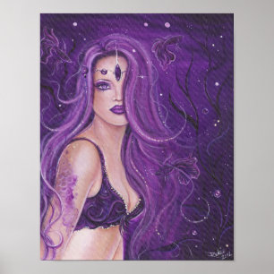Shreya Lila Fantasy sjöjungfru Poster av Renee