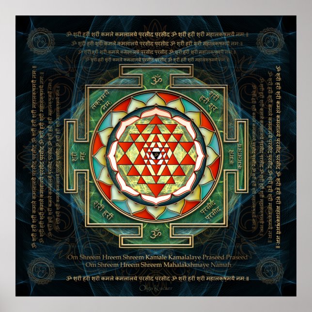 Shri Maha Lakshmi Poster (Framsidan)