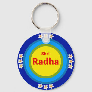 Shri Radha som på engelska i Vrindavan Nyckelring
