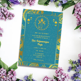 Shri Satyanarayan Pooja Hindu Inbjudningar