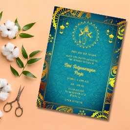 Shri Satyanarayan Pooja Hindu Inbjudningar