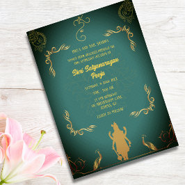 Shri Satyanarayan Pooja Hindu Inbjudningar