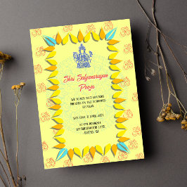 Shri Satyanarayan Pooja Indisk Inbjudningar