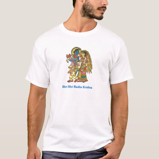 Shri Shri Radha Krishna Tee Shirt (Framsida)