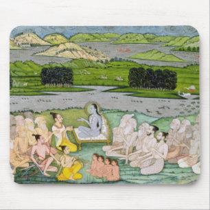 Shri Sukdevji som predikar till en concourse av Musmatta
