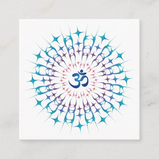 Shri Yantra eller Sri Chakra - Glowing Energy Tilläggskort (Framsida)