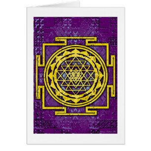 Shri Yantra Hälsningskort