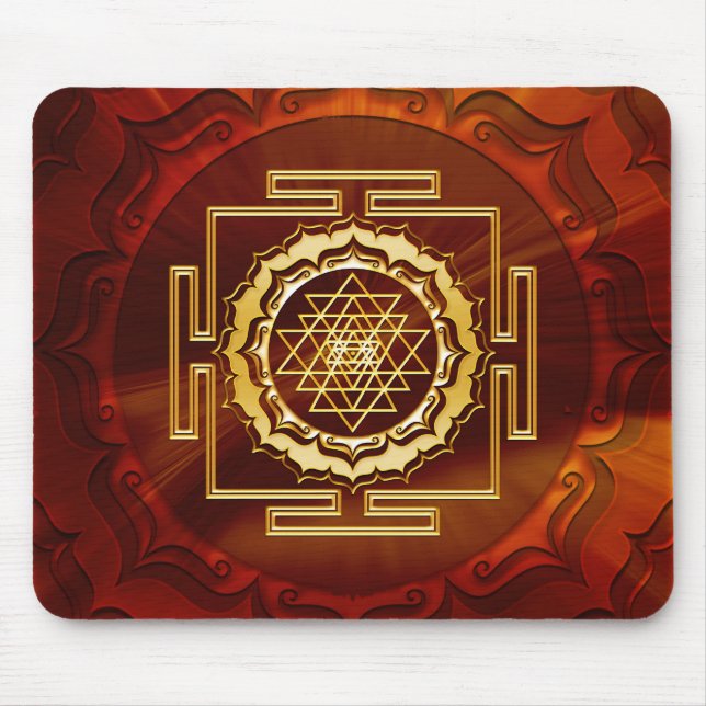 Shri Yantra - Kosmisk energiproducent Musmatta (Framsidan)