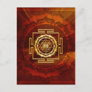 Shri Yantra - Kosmisk energiproducent Vykort