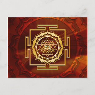 Shri Yantra - Kosmisk energiproducent Vykort