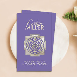 Shri Yantra - Sri yantra - Shri Chakra Business Ca Visitkort