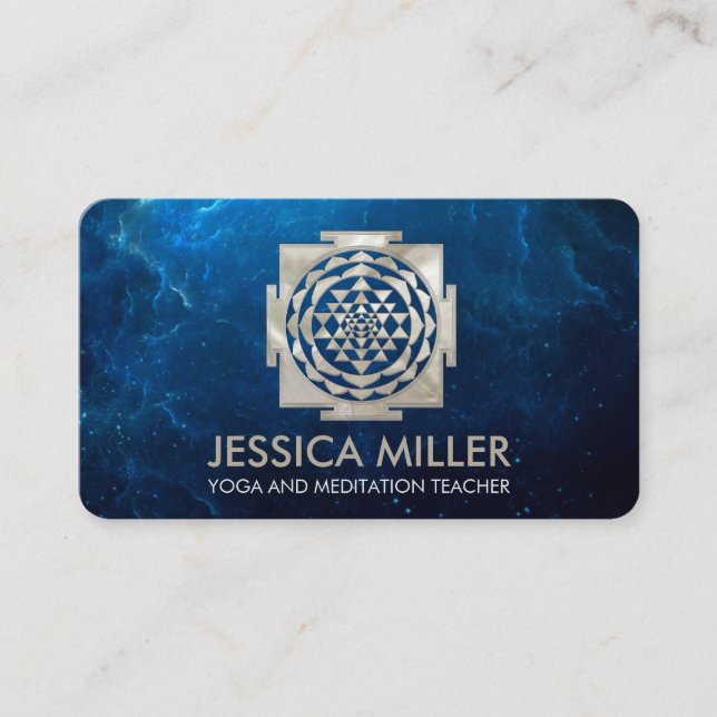 Shri Yantra - Sri yantra - Shri Chakra Visitkort (Framsida)