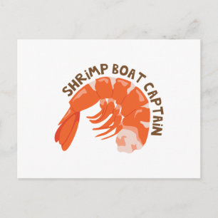 Shrimp Boat Kapten Vykort