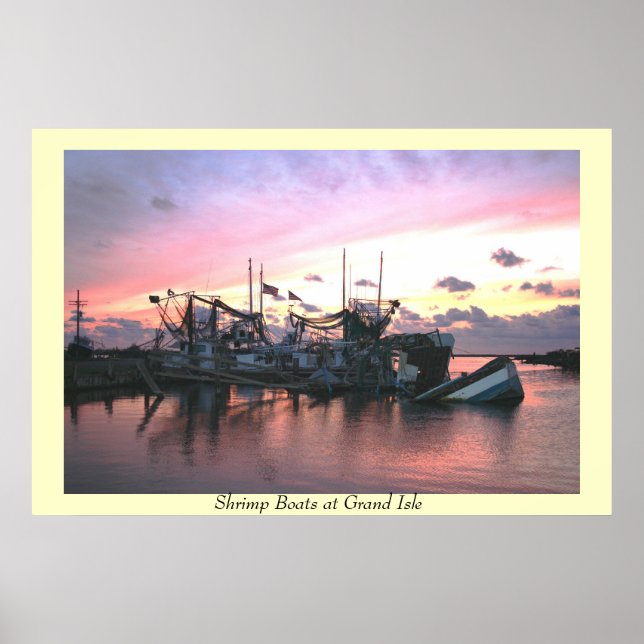 Shrimp Boats st Grand Isle Poster (Framsidan)
