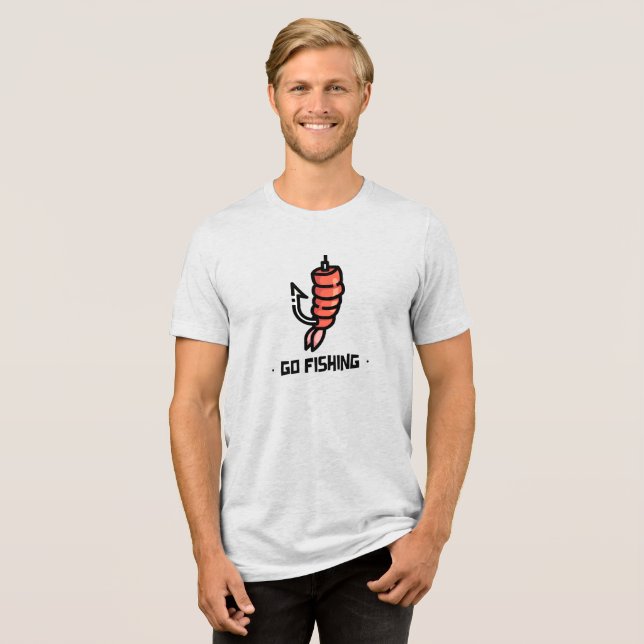 Shrimp Hooking Äventyr T Shirt (Framsida Full)