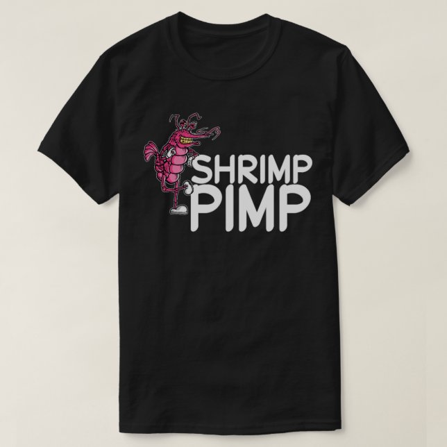 Shrimp Pimp Cherry Neocaridina Aquarium T Shirt (Design framsida)