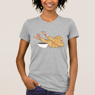 Shrimp Prawn Tempura Japanska Food Restaurant T Shirt