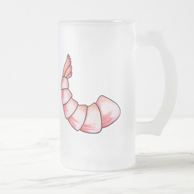 Shrimp svan frostat ölglas (Höger)