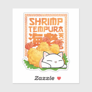 Shrimp Tempura Cat Klistermärken