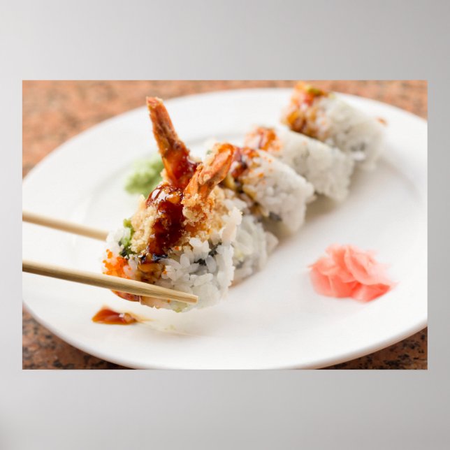Shrimp Tempura Sushi Roll Poster (Framsidan)