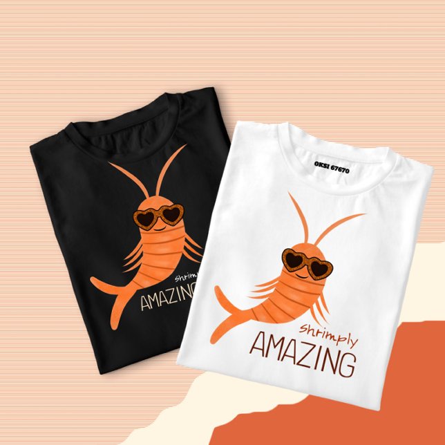 Shrimp with sunglasses t shirt (Skapare uppladdad)