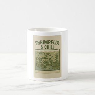 Shrimpflix & Chill - Funny Shrimp Keeper-kaffe Kaffemugg
