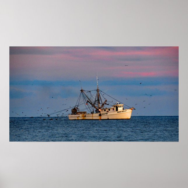 Shrimping At Sundown Poster (Framsidan)