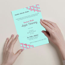 SHRIMPLY Teal Rosa, Flicka Aqiqah Baby Shower