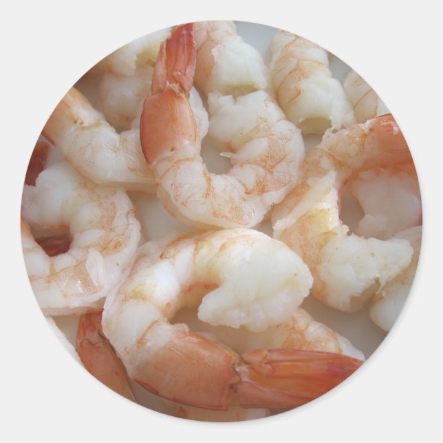 Shrimpy Sticker Runt Klistermärke (Framsida)