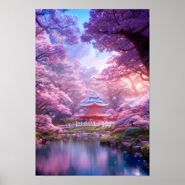 Shrine in Rosa Bloom Poster (Framsidan)