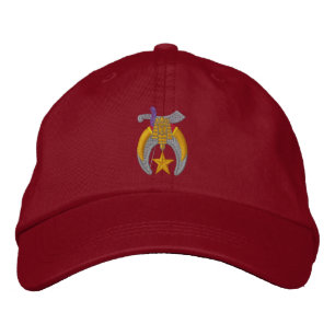 Shriner Embroized Broderad Keps