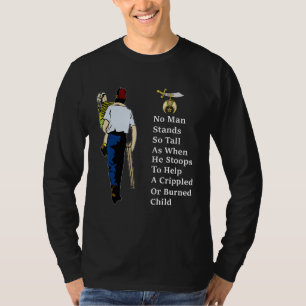 Shriner Man står så tall med barn Masonic Fa T Shirt