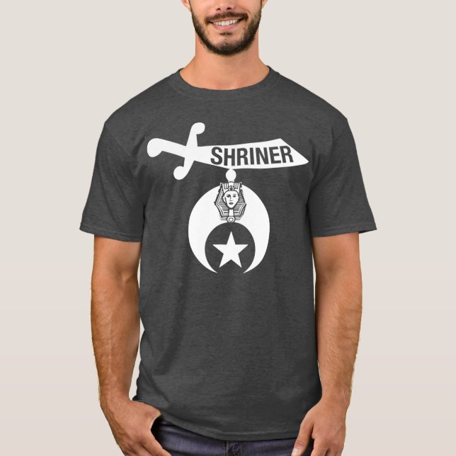 Shriner Mason Lodge Masonic Freemason Emblem T Shirt (Framsida)