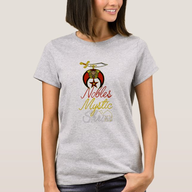 Shriner Nobles Mystic Shrine PHA Shriners T Shirt (Framsida)