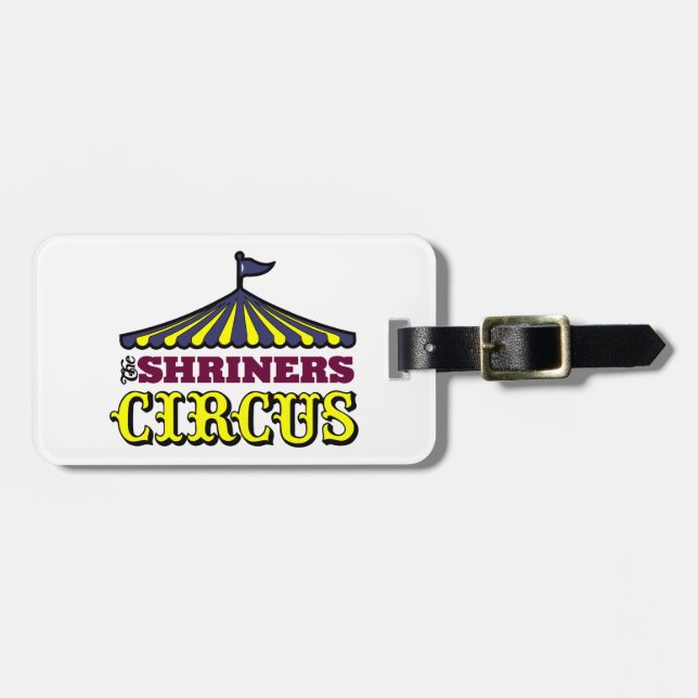 Shriners cirkus bagagebricka (Horisontell Framsida)