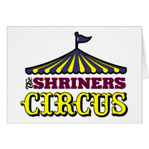 Shriners cirkus hälsningskort