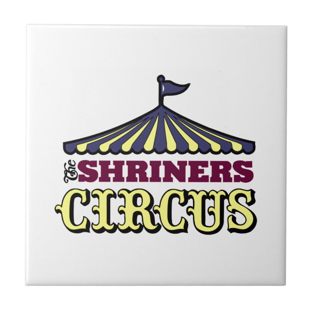 Shriners cirkus kakelplatta (Framsidan)
