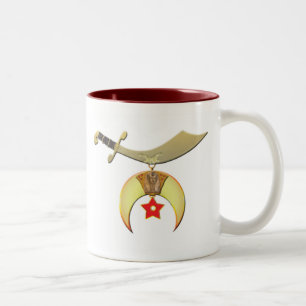Shriners Scimitar Två-Tonad Mugg