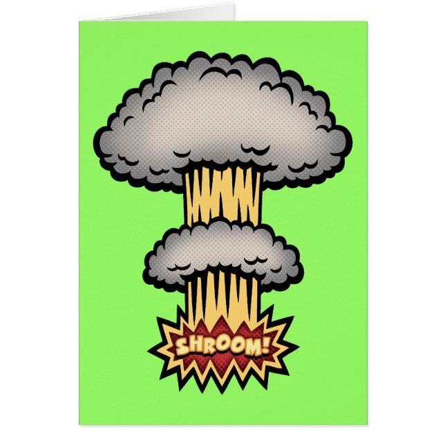 SHROOM! - färg Hälsningskort (Framsidan)