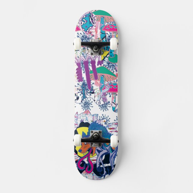 Shroom paradis skateboard bräda 20,5 cm (Framsida)