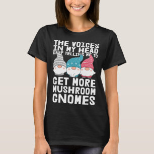 Shrooming Fungi Hunter Mushrooming Mushroom Gnome T Shirt