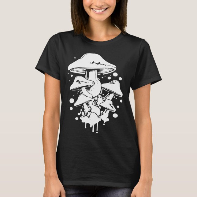 Shrooming Fungi Mycology Hunter Mushrooming Mushr T Shirt (Framsida)