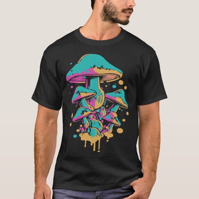 Shrooming Hunter Mycology Mushrooming Fungi Mushr T Shirt (Framsida)