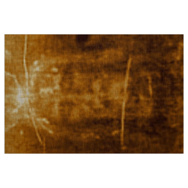 Shroud Turin Heliga Ansikte of Jesus vid Trasa Tyg (Fat Quarter)