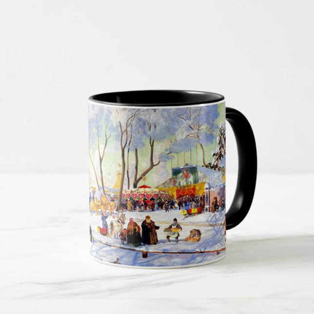 "Shrove-Tide". Rysk konstjulgåva Mugg (Framsida höger)