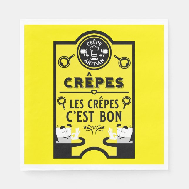 Shrove tisdag Pancake Day Pappersservett (Framsidan)