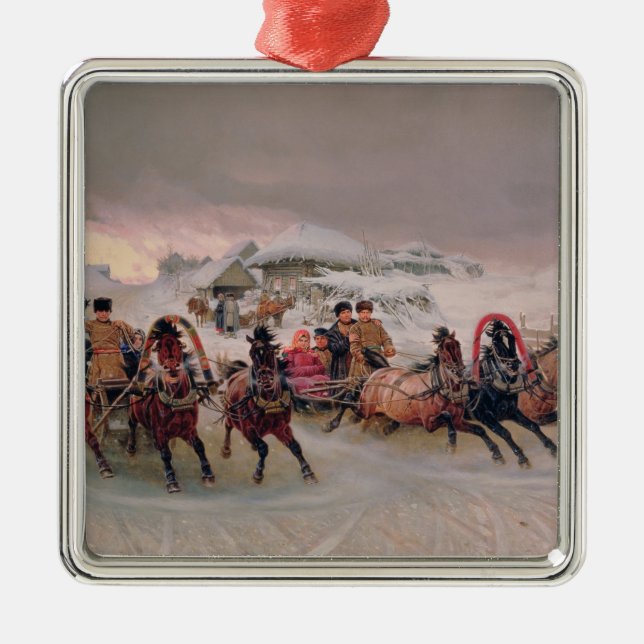 Shrovetide 1889 julgransprydnad metall (Framsidan)