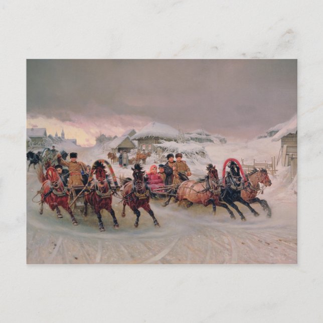 Shrovetide, 1889 vykort (Framsida)