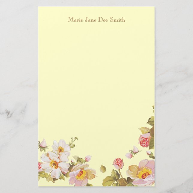 Shrub Ro Personlig Stationery Brevpapper (Framsida)