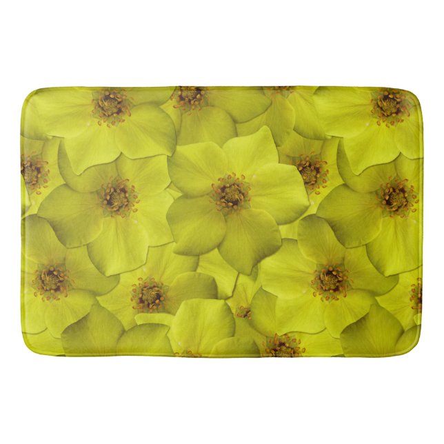 Shrubby Cinquefoil Seamless Mönster Badrumsmatta (Framsidan)